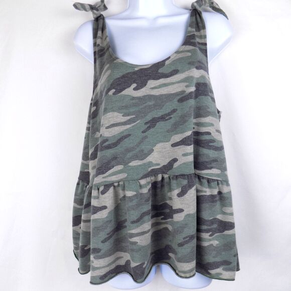 Coin 1804 Camo Top Large Camouflage Tie Strap Military Comfy (BUNDLE PRICE $5) - Picture 1 of 5
